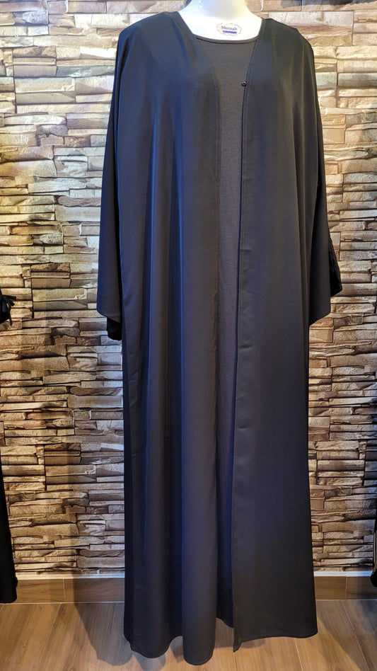 Abaya 17 عباية سادة للدوام قماش ندى